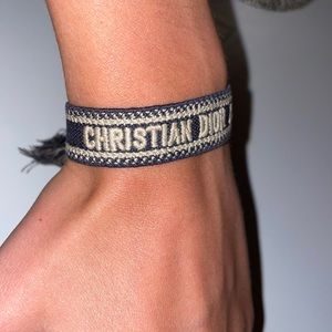 Dior J’Adore Navy Blue Cotton Bracelet